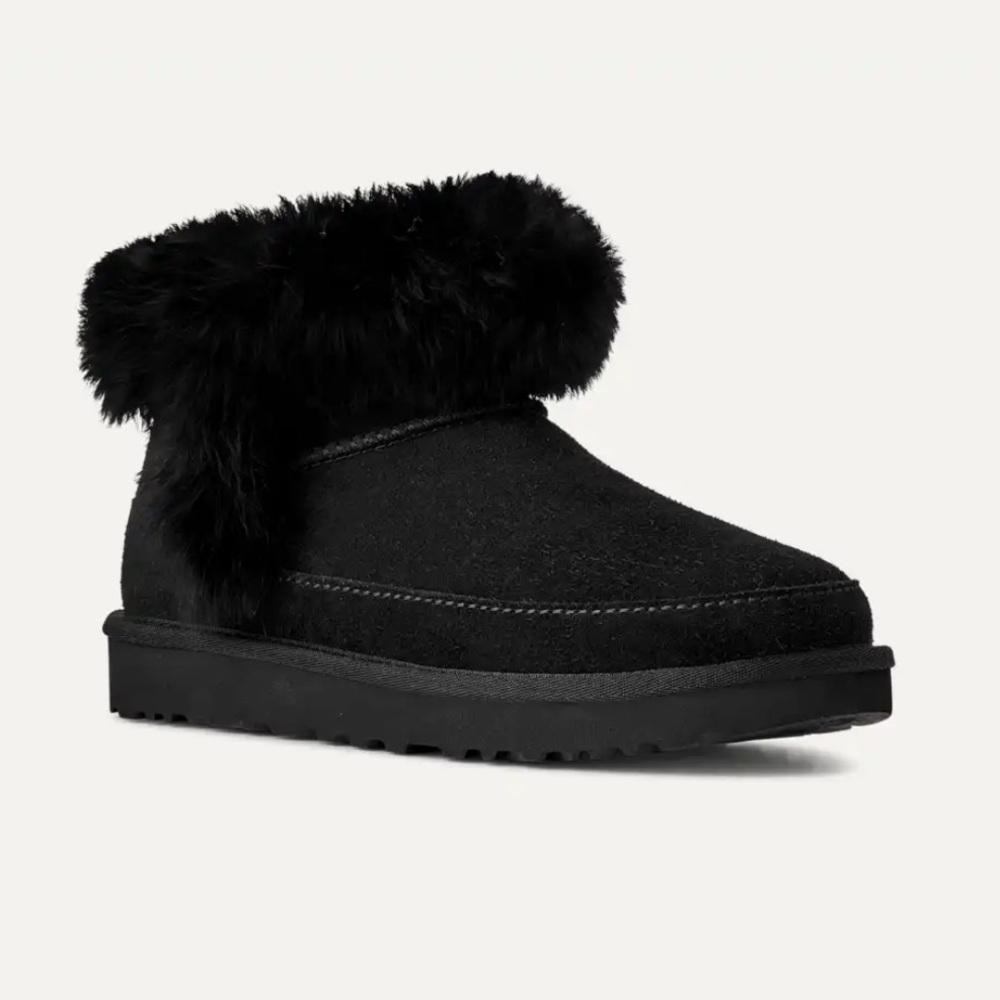 UGG Classic Ultra Mini Chalet Black size 6